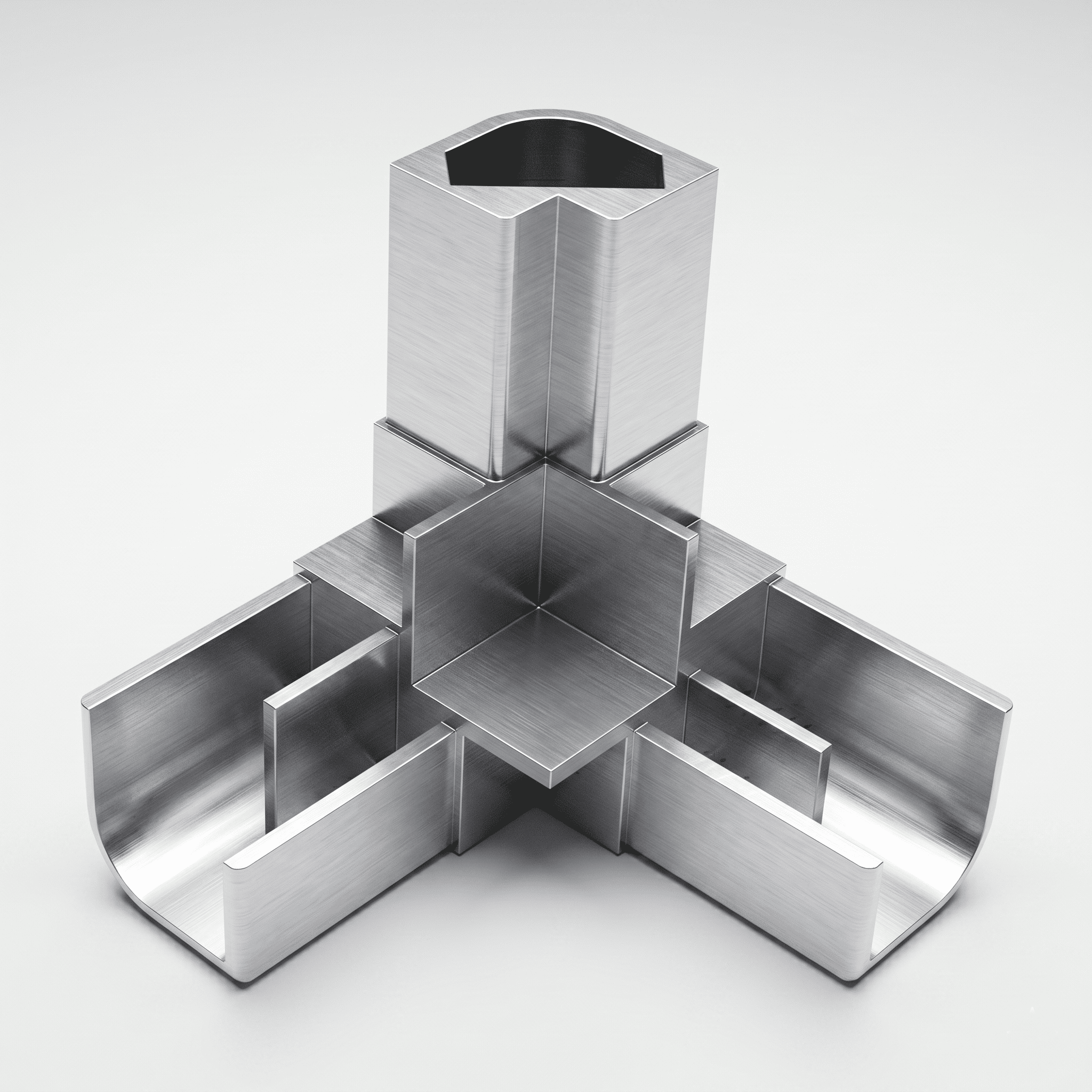 40-25 mm Radius Açılı Alüminyum Köşe