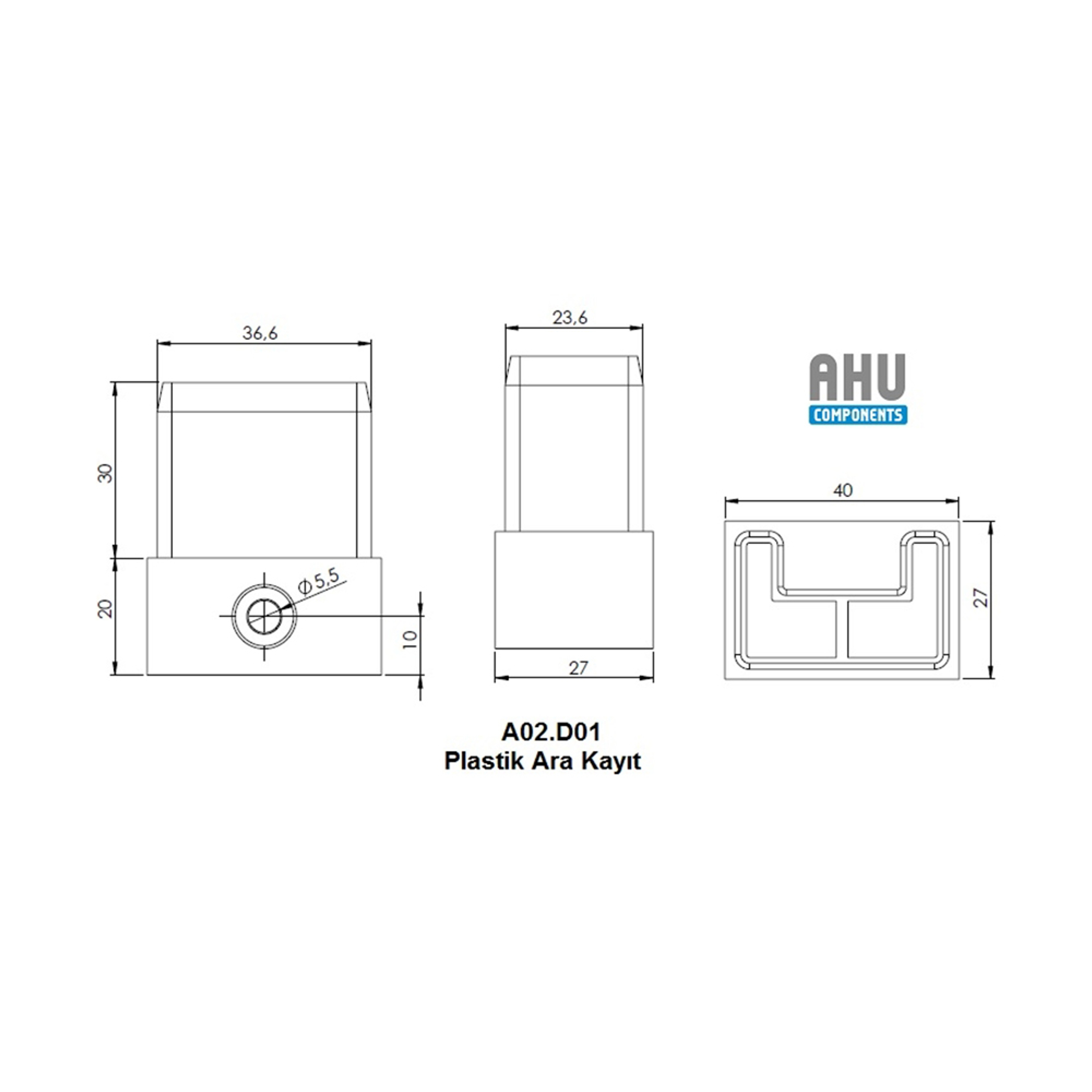 OP0002 - A02.D01 - 50 mm Mid Profile End