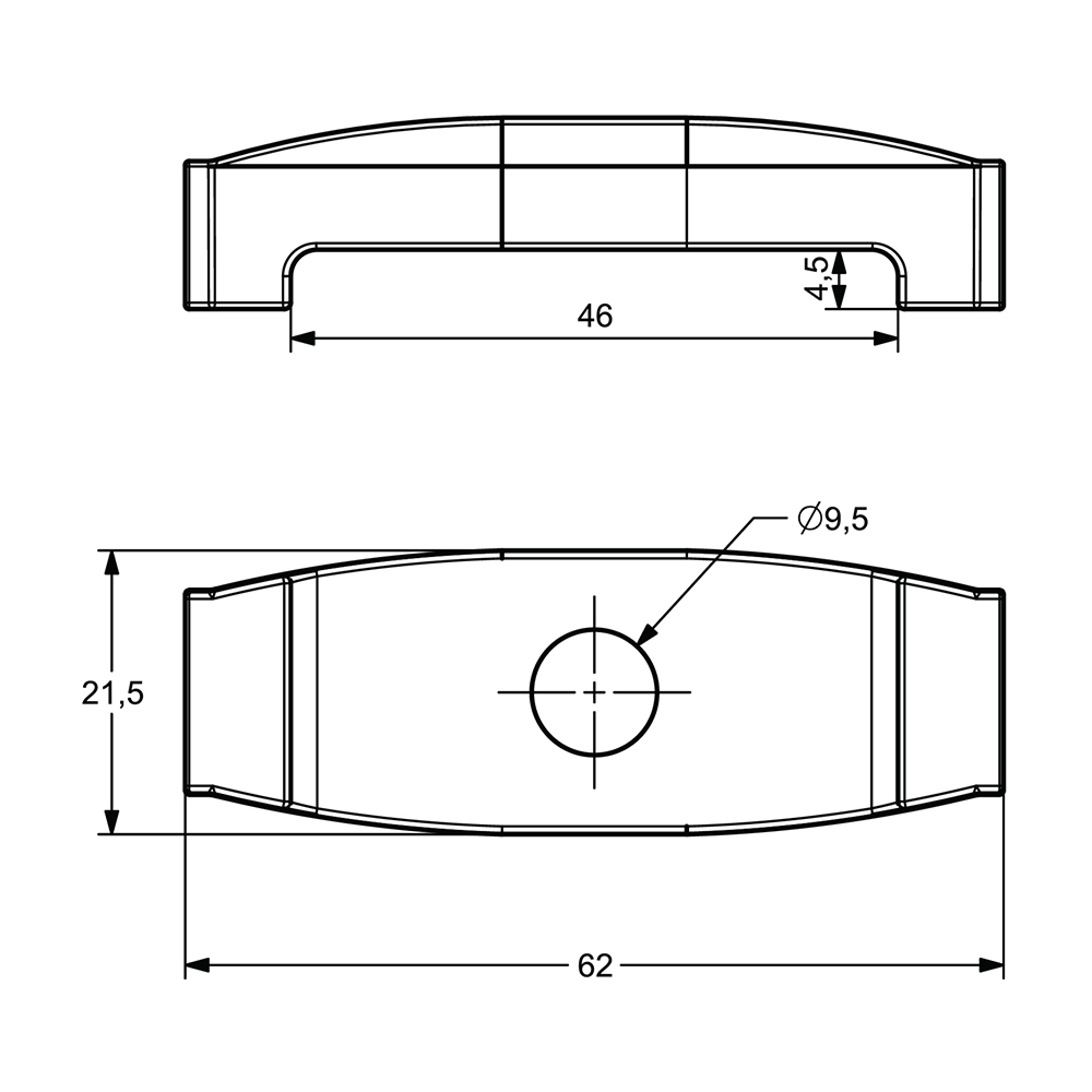 B0006 - M8 Clip 56 mm