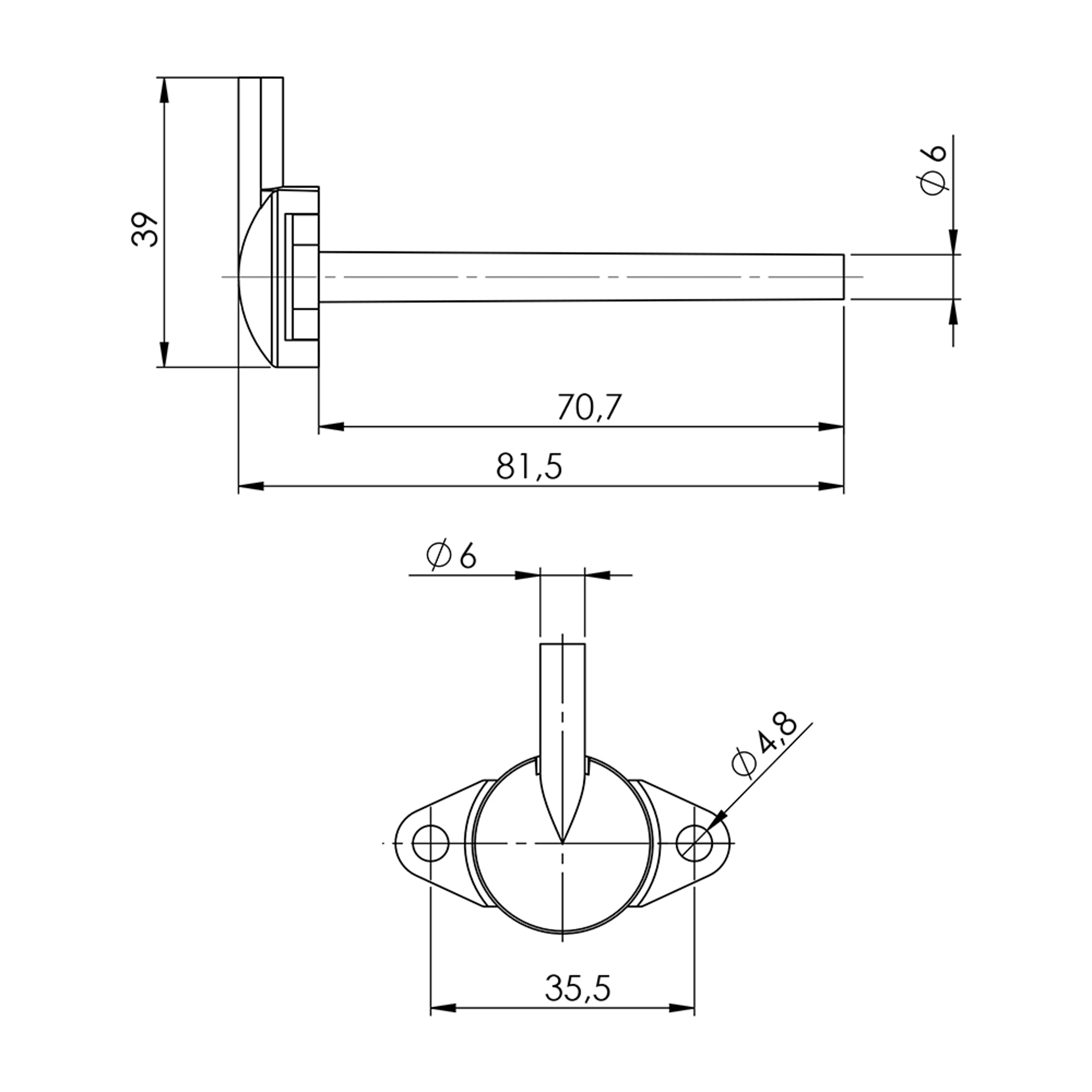 B0013 - 90° Manometer Connection Pipe