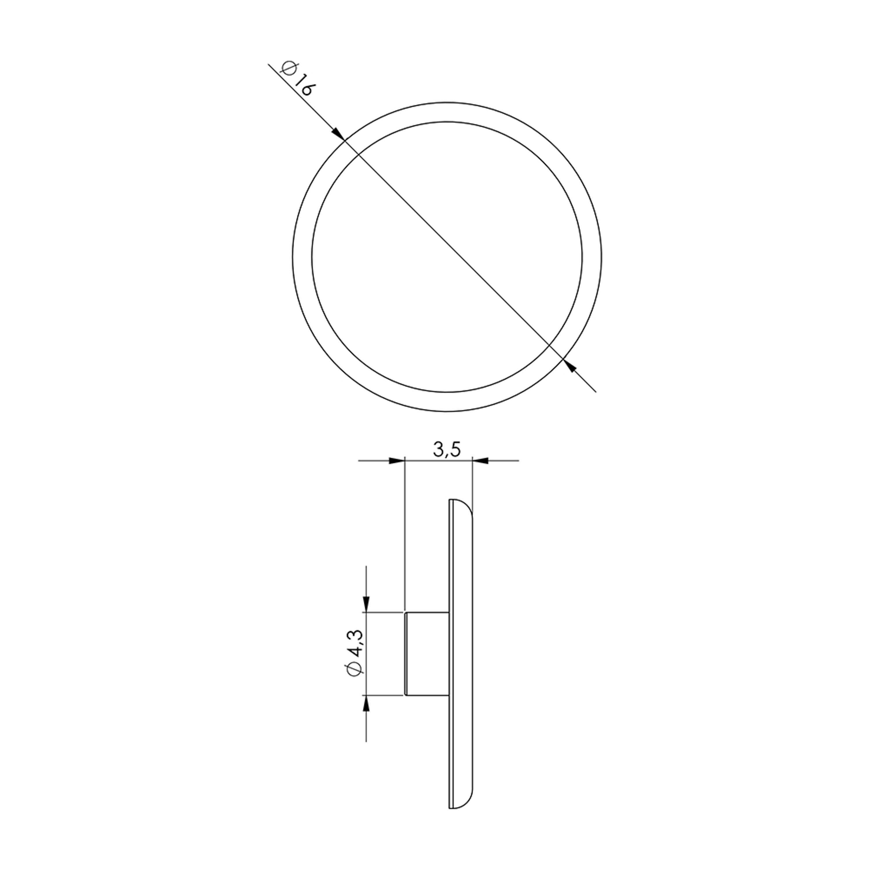 T0007 - B07.A006 - Screw Stopper Ral 9016