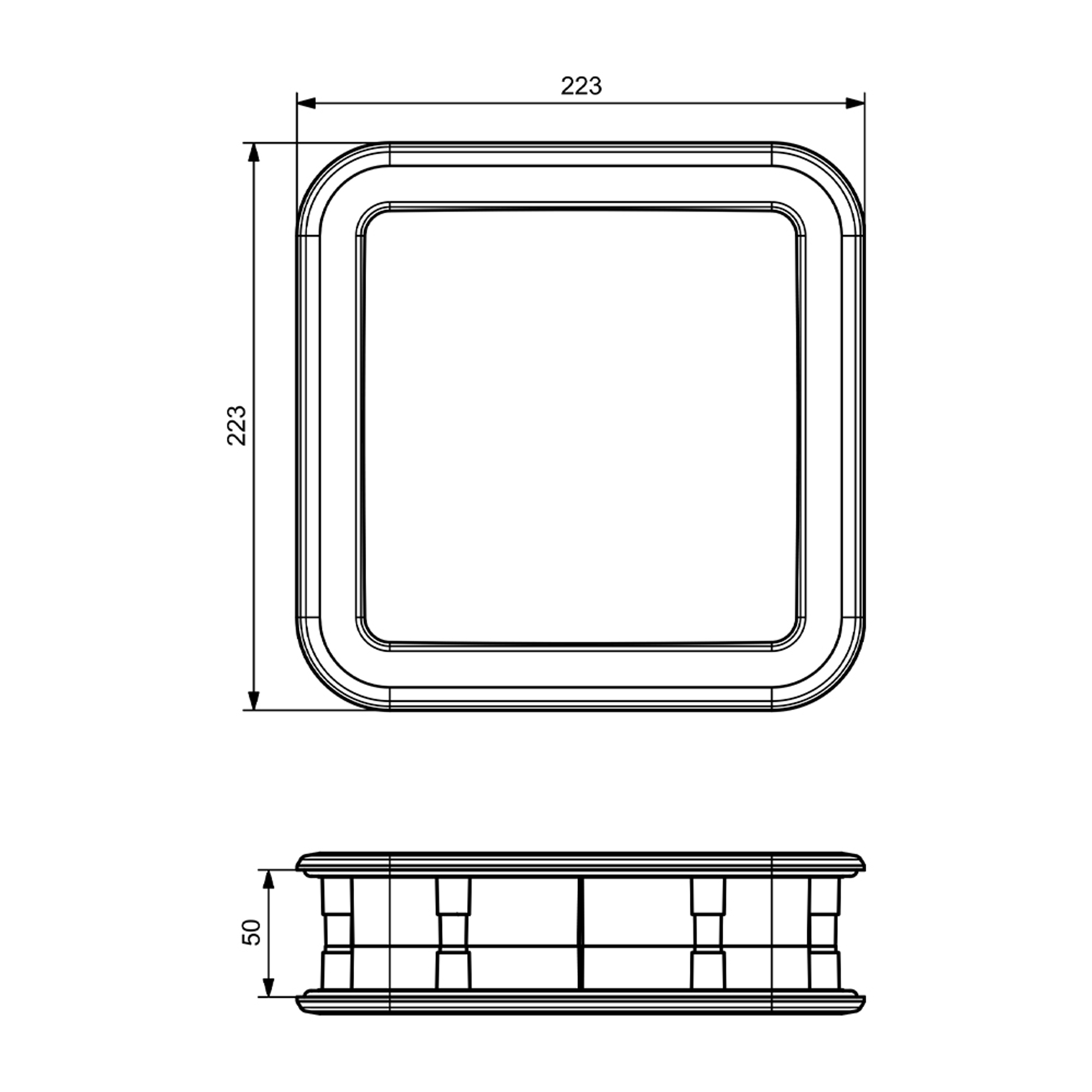 C0003 - Square Porthole