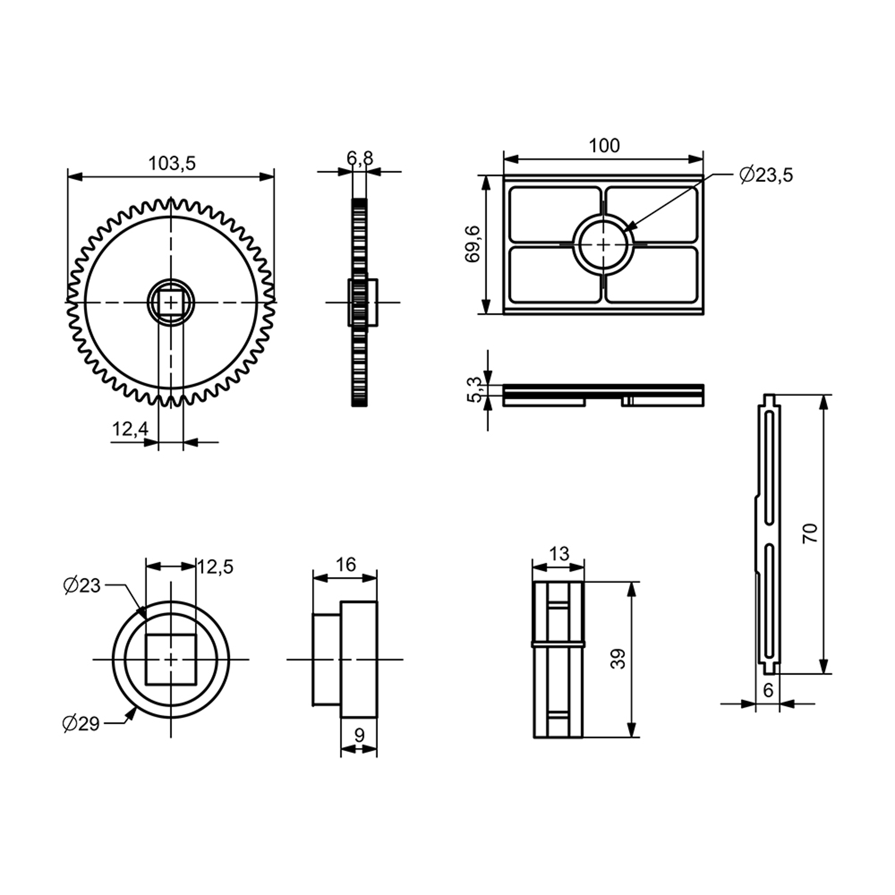 D0001 - Damper Gear Set