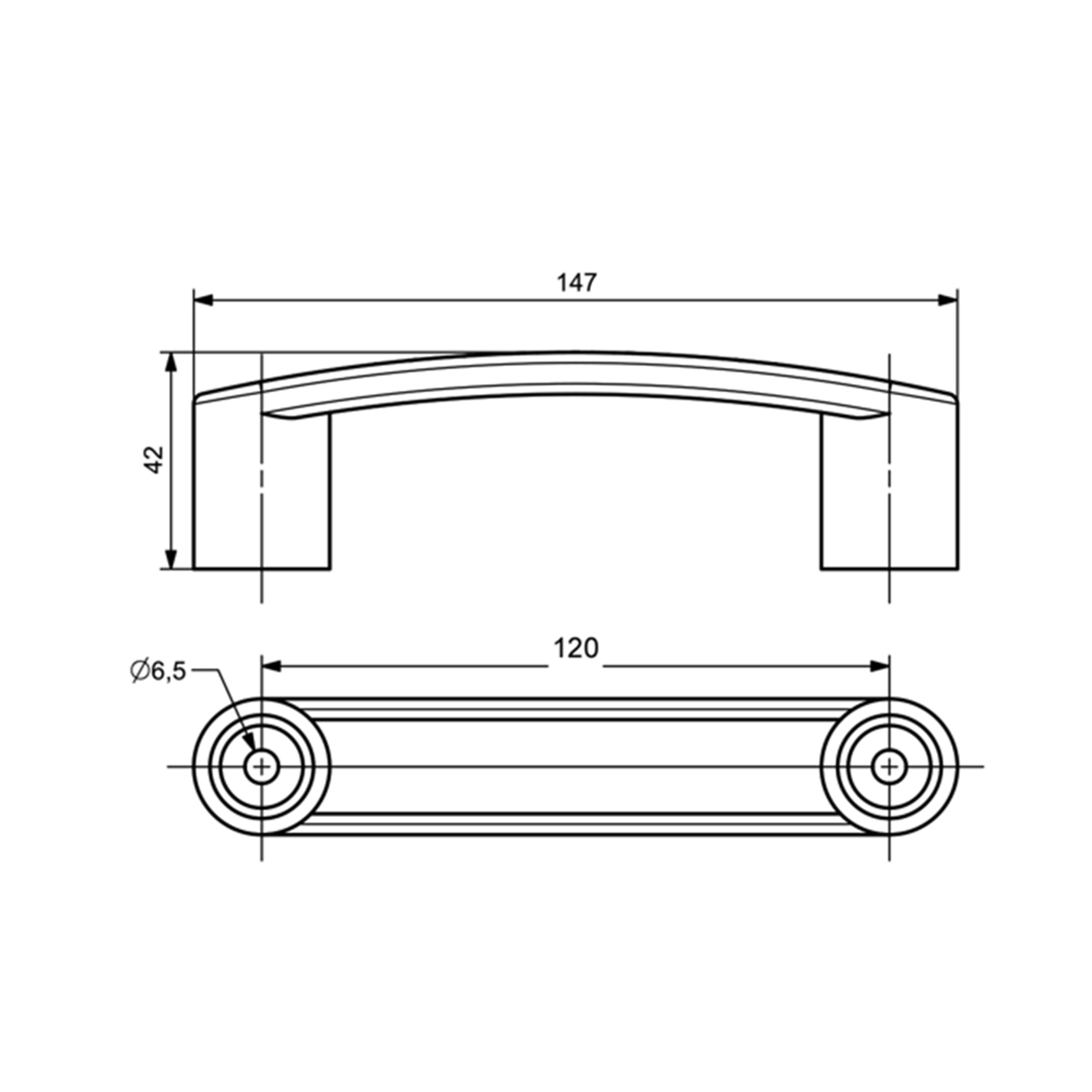 G0009 - Handle w/Screw Caps