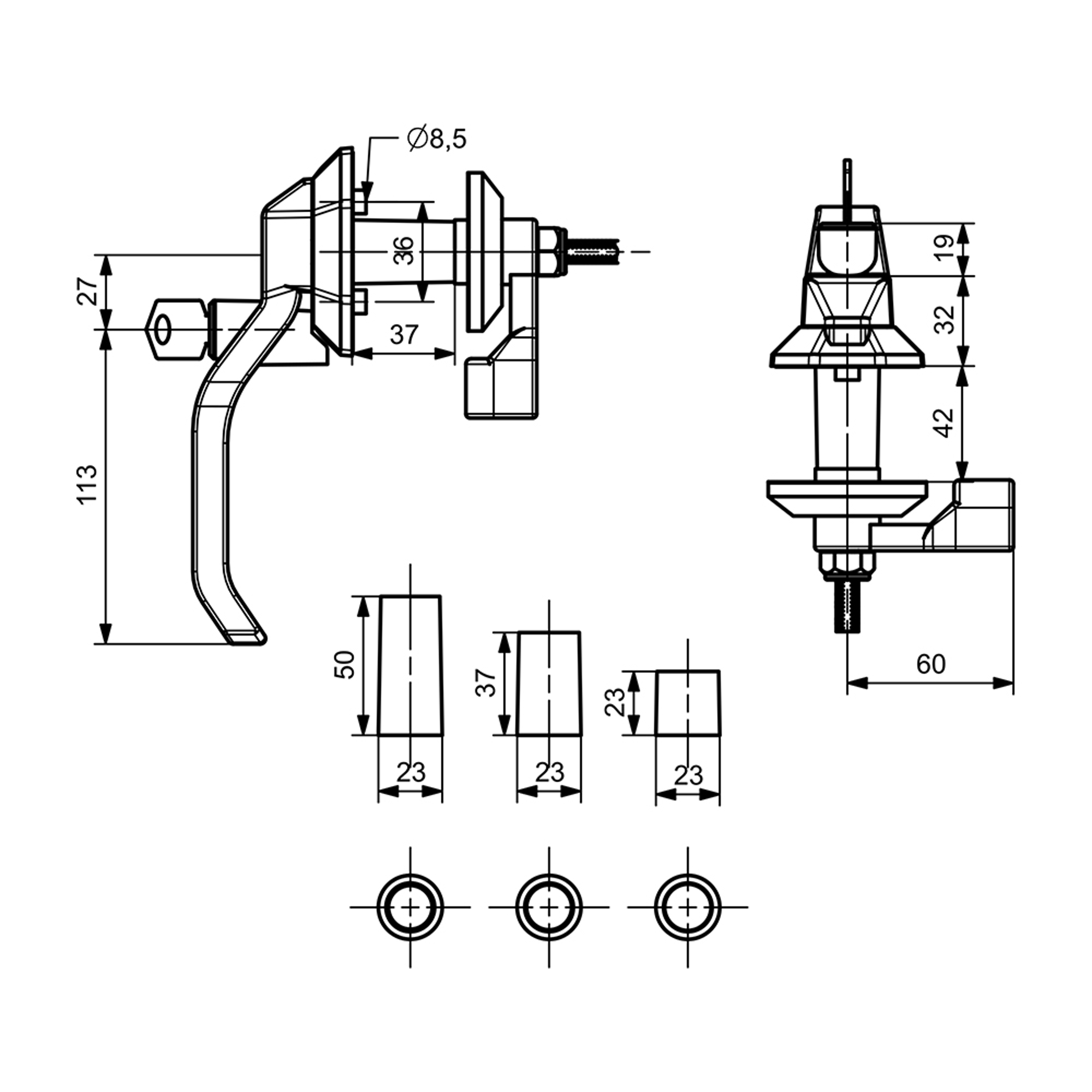 K0003 - Lockable Door Handle