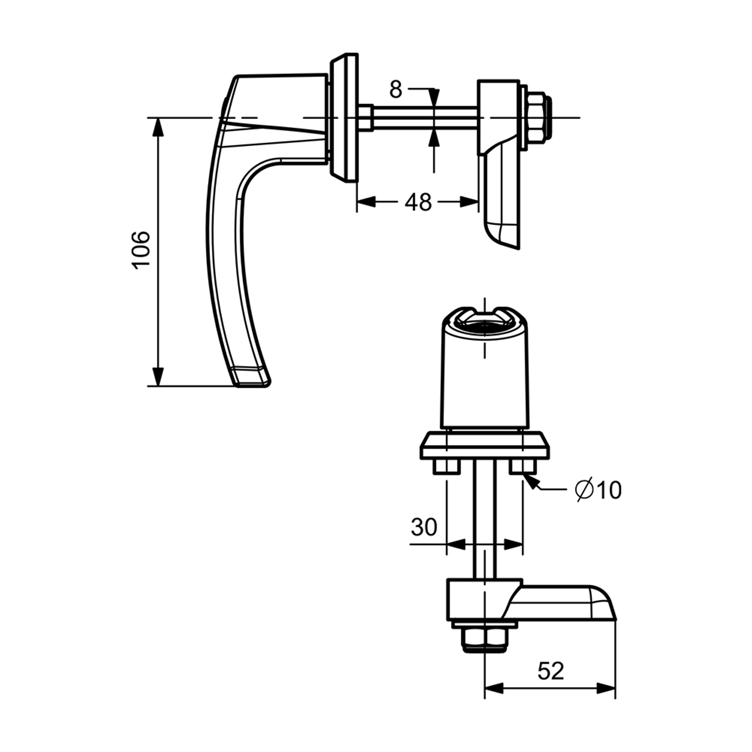 K0005 - Small Door Handle