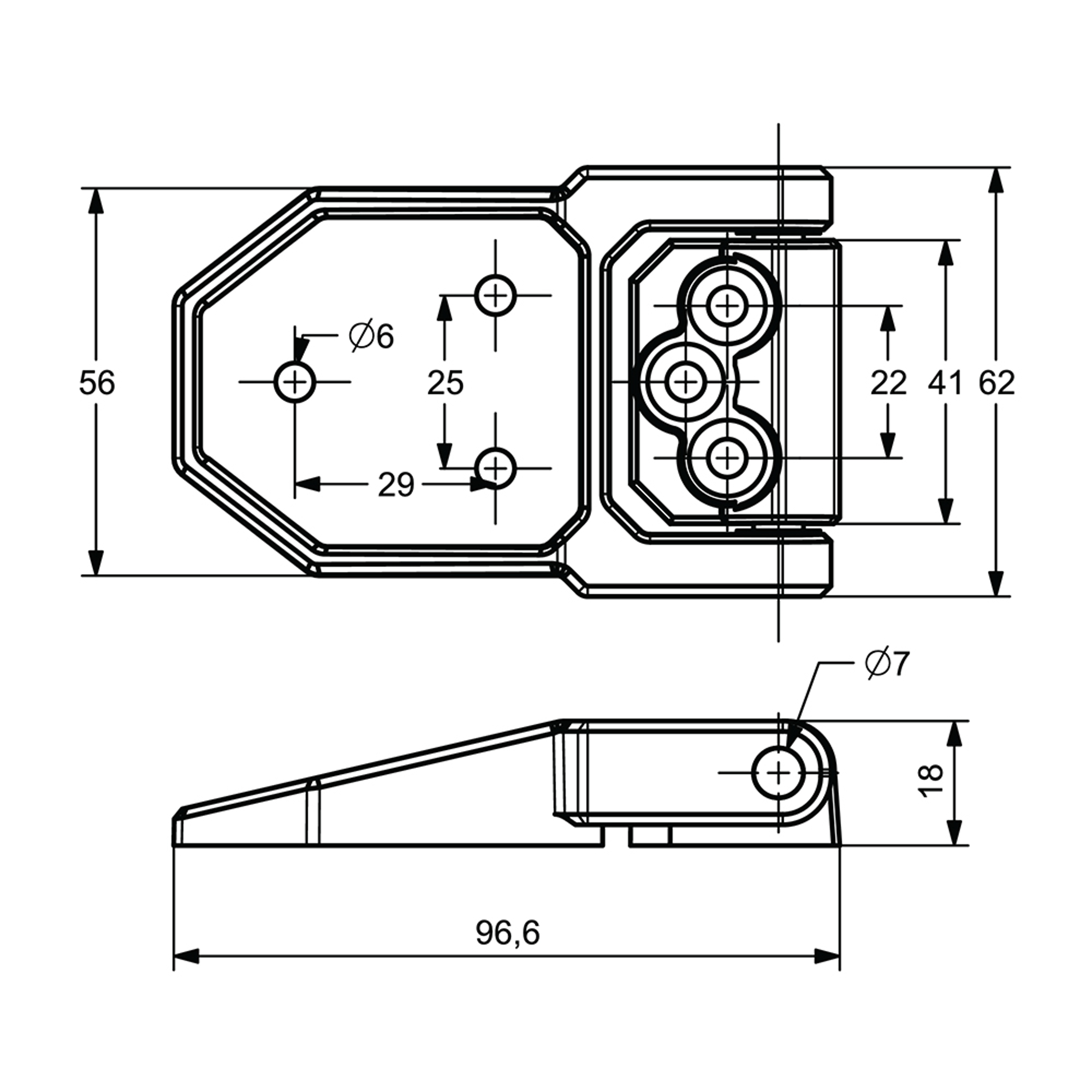 PM0001 - Plastic Hinge