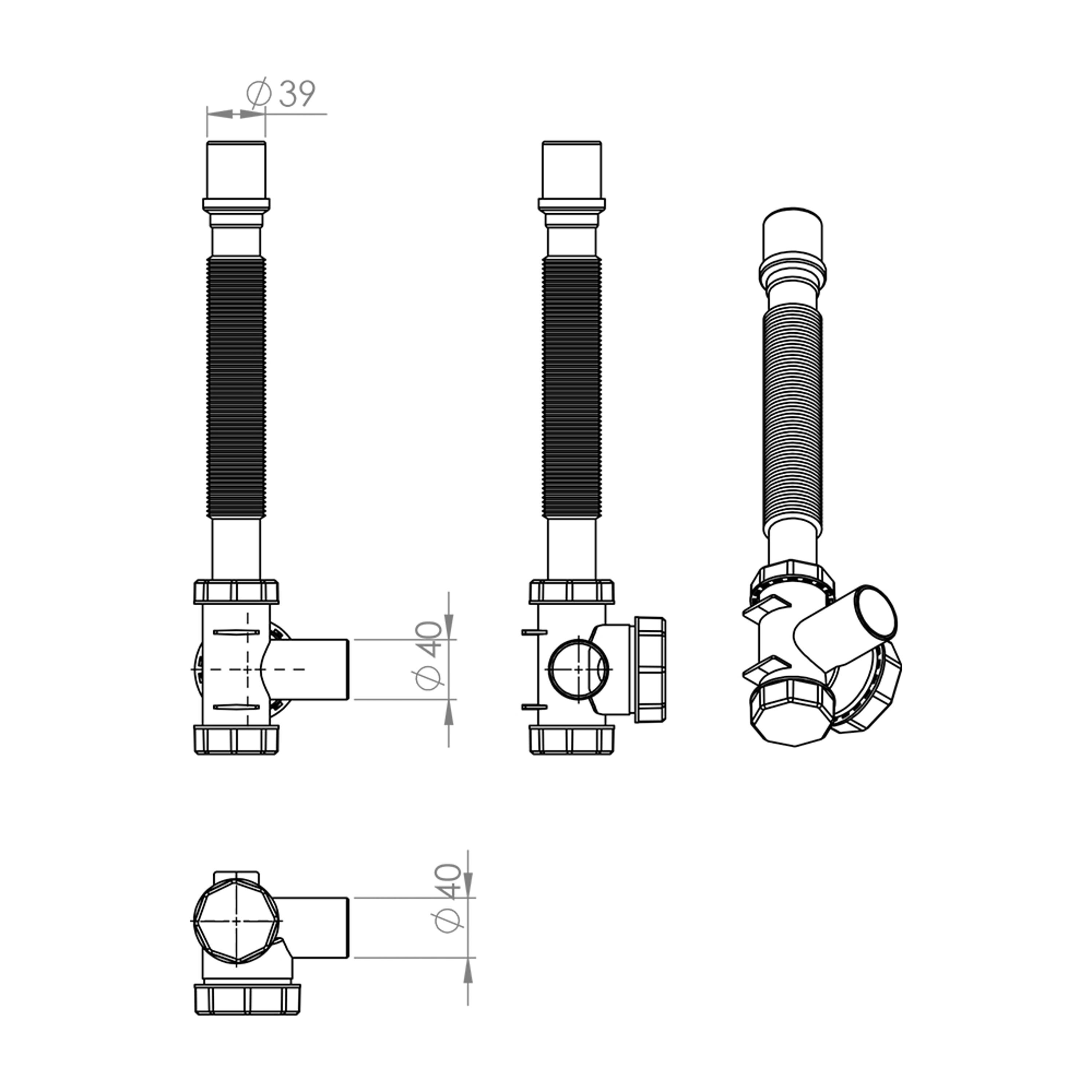 S0001 - Bellows Siphon