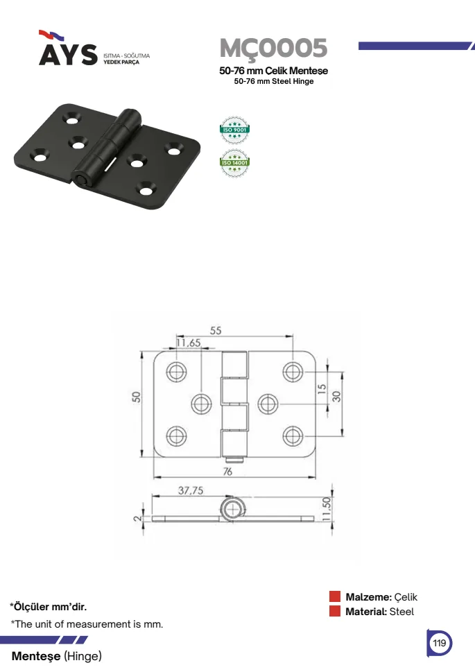 Catalogue page · MÇ0005