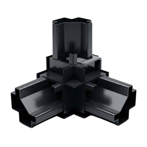 55-45 mm Screw-Fixed Plastic Corner