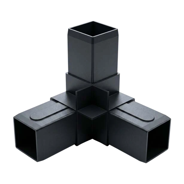 40-40 mm Slim Plastic Corner with Reinforcement